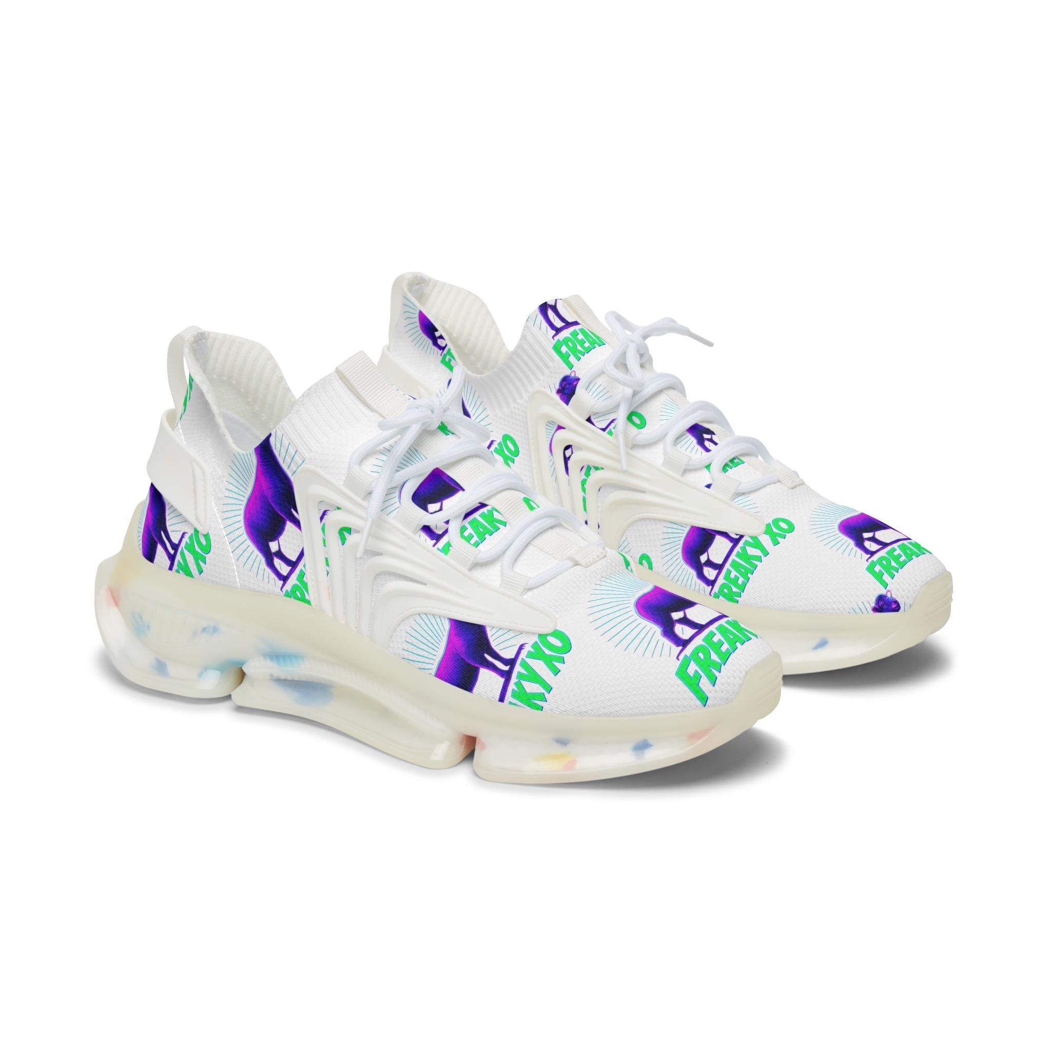 Funky Women's Mesh Sneakers - Trendy Lightweight Athletic Shoes for Everyday Style