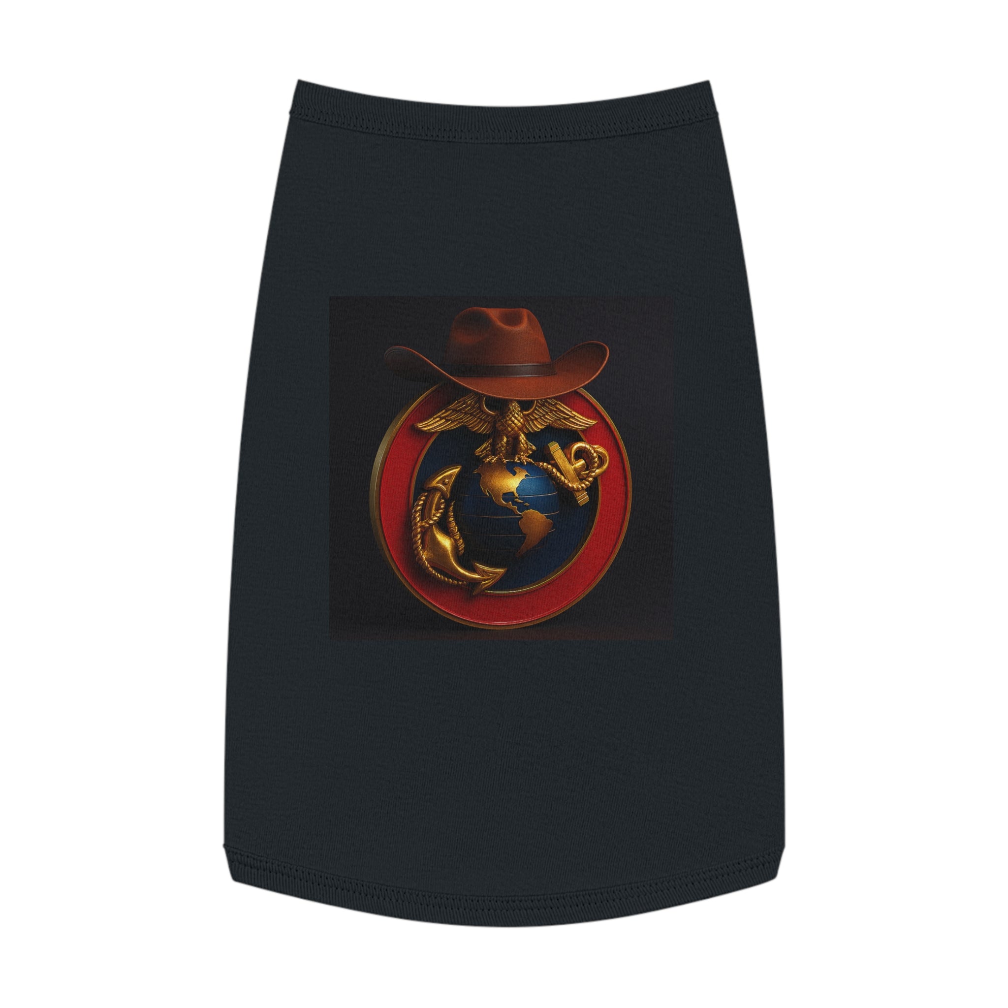 Stylish Pet Tank Top with Earth and Eagle Design for Outdoor Adventures