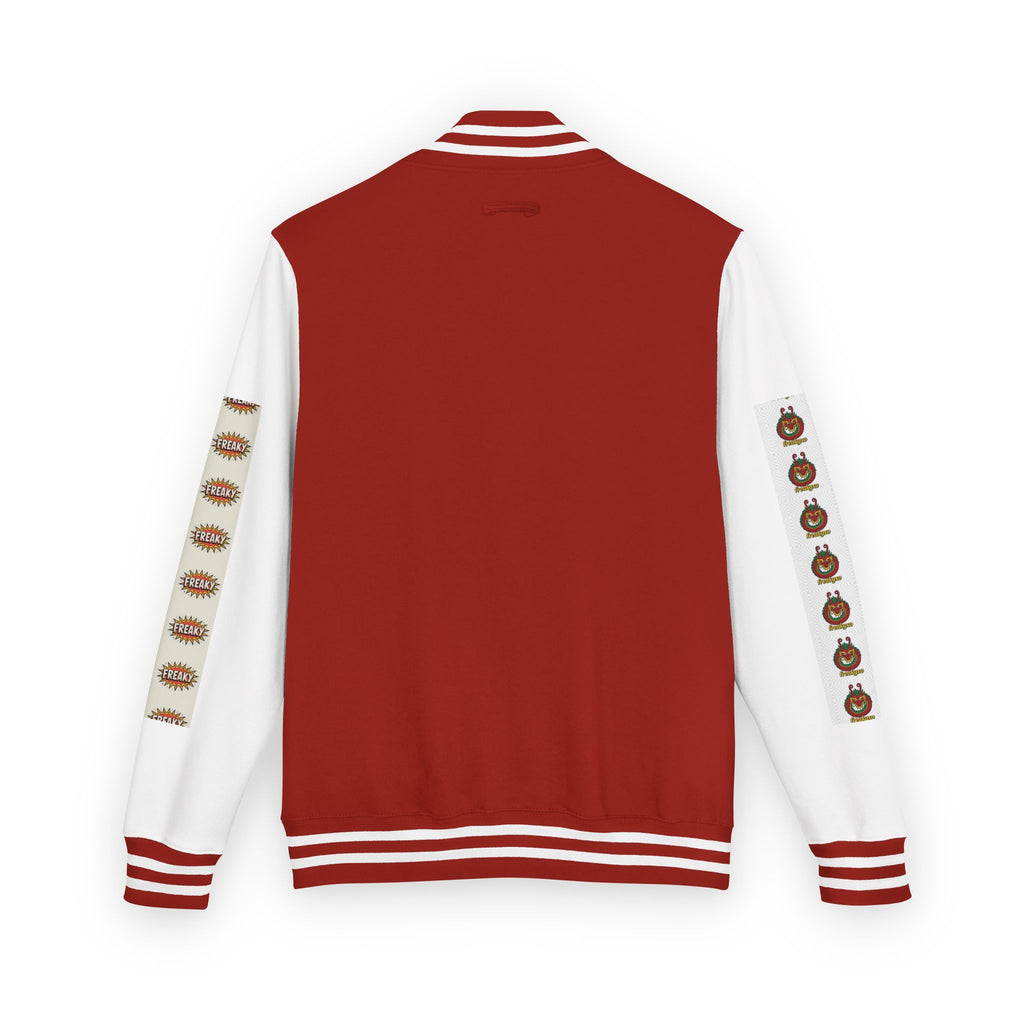 Retro Letterman Jacket with Cheerful Graphics