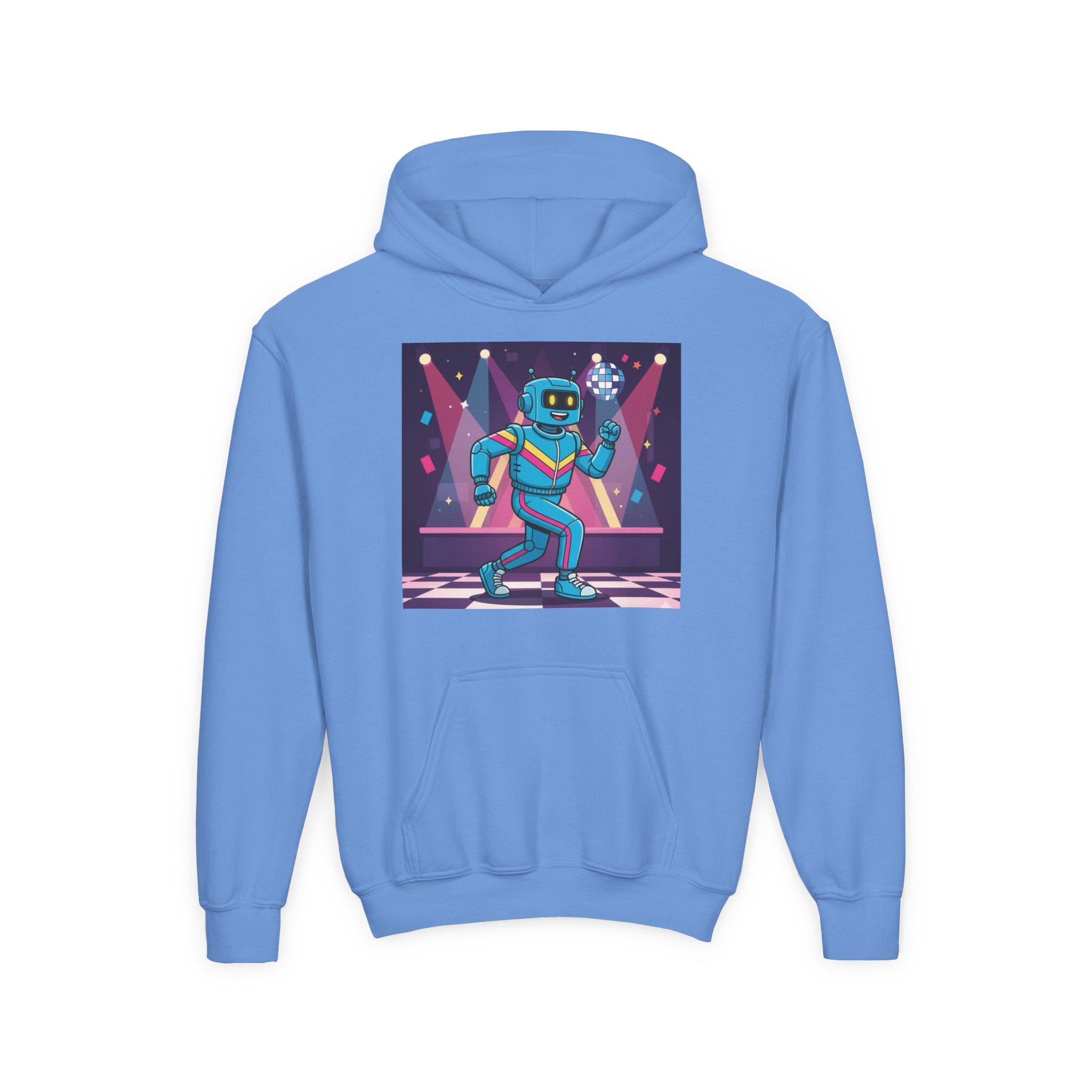 Kids Robot Disco Hoodie — 'Freaky Ko' Back Logo Youth Sweatshirt