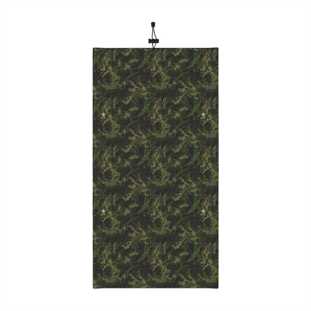 Camo Winter Neck Gaiter with Drawstring — Warm Outdoor Face Mask