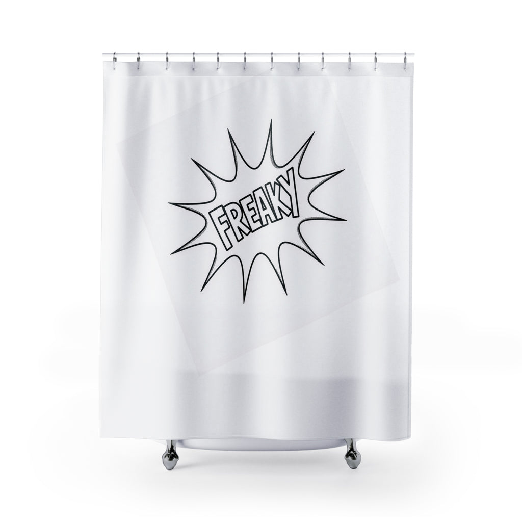 Freaky Shower Curtain - Fun Bathroom Decor for Quirky Spaces