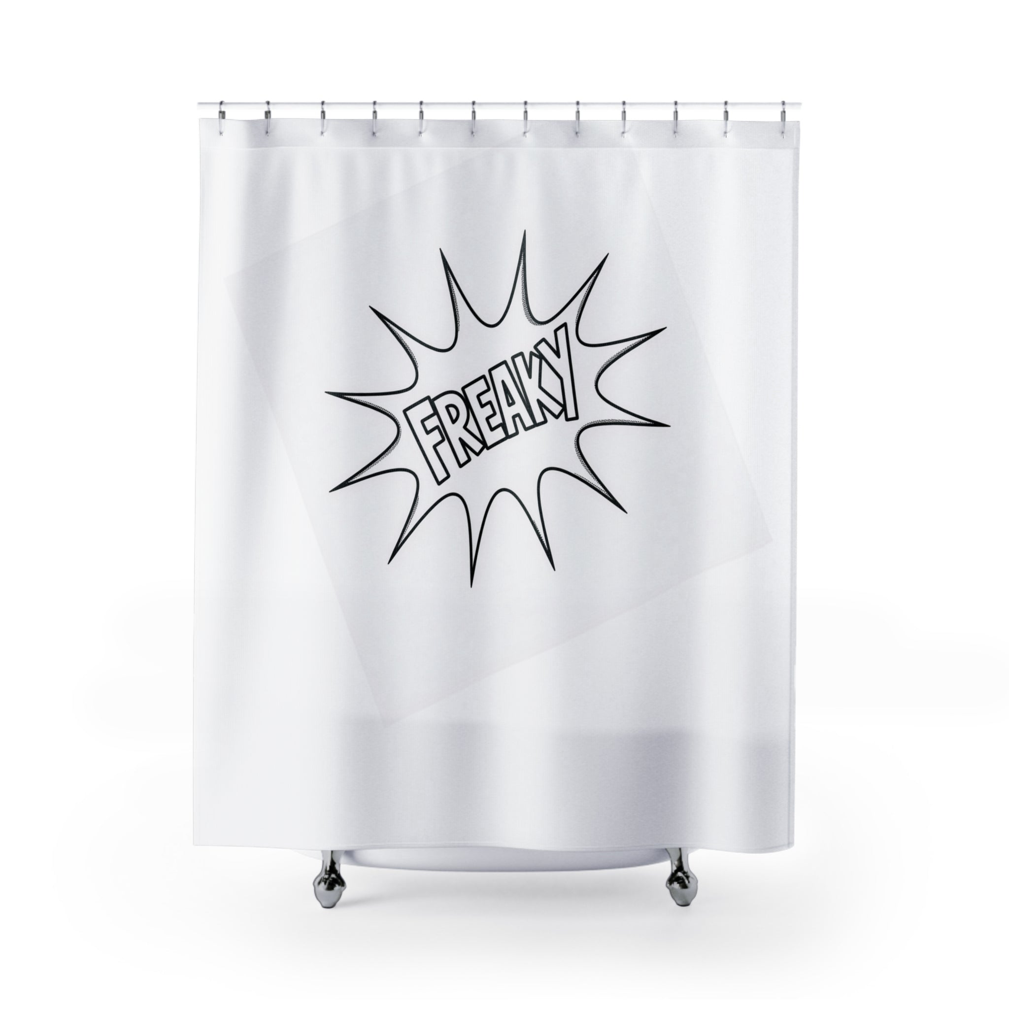 Freaky Shower Curtain - Fun Bathroom Decor for Quirky Spaces