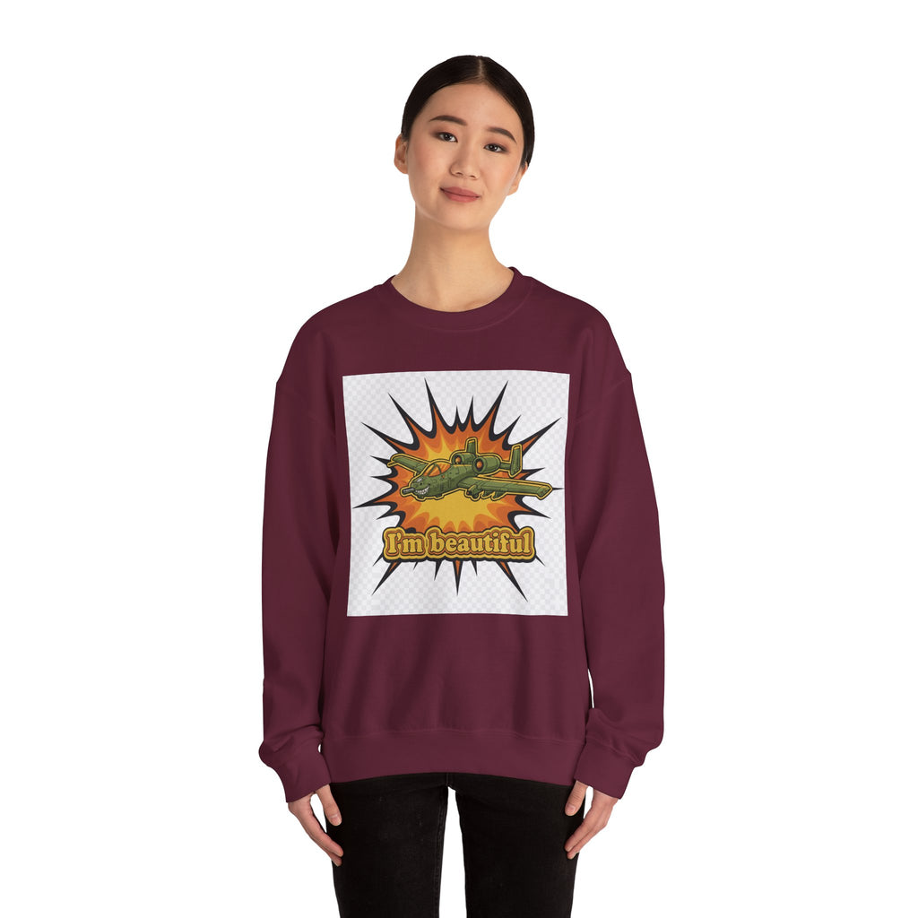 I'm Beautiful Graphic Crewneck Sweatshirt
