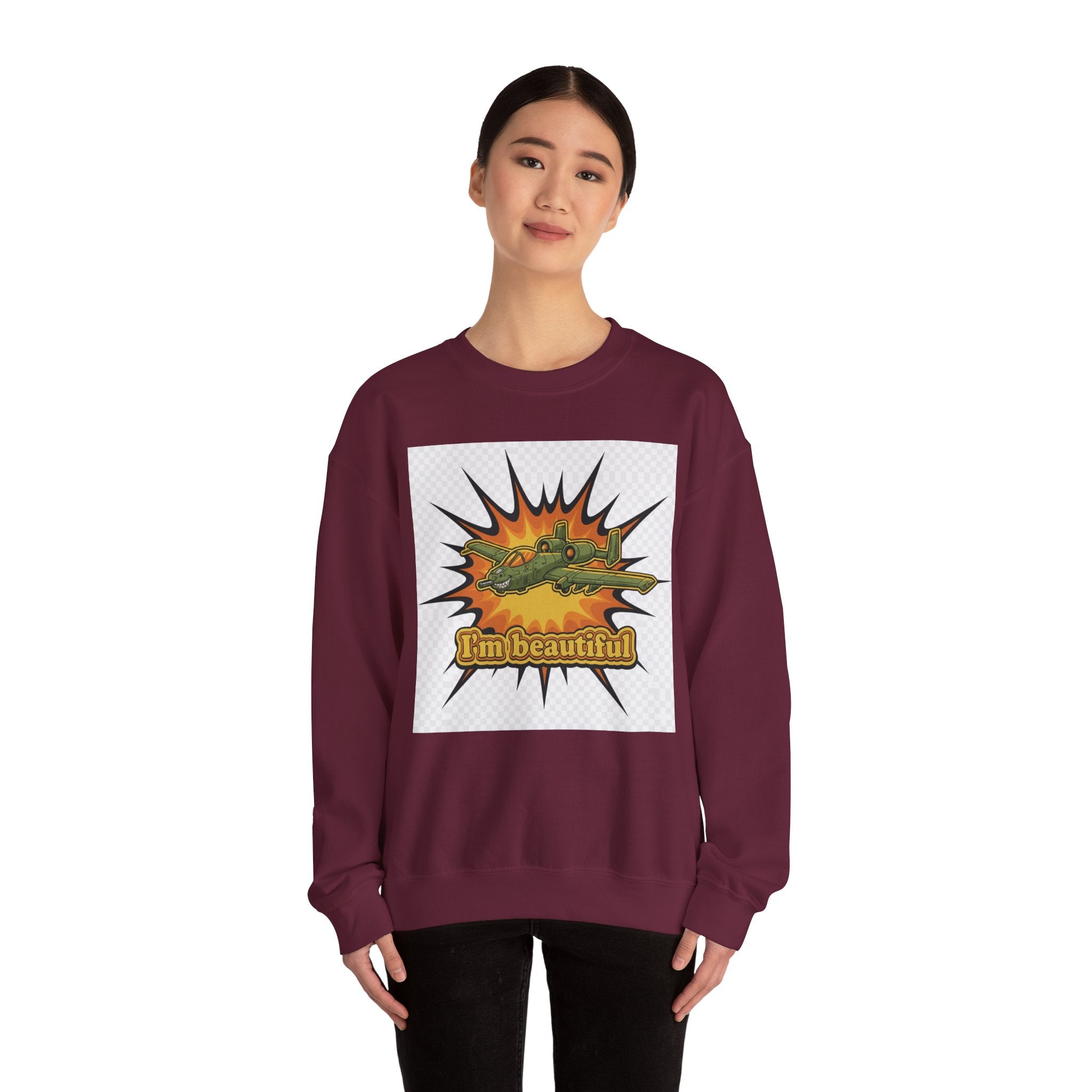 I'm Beautiful Graphic Crewneck Sweatshirt