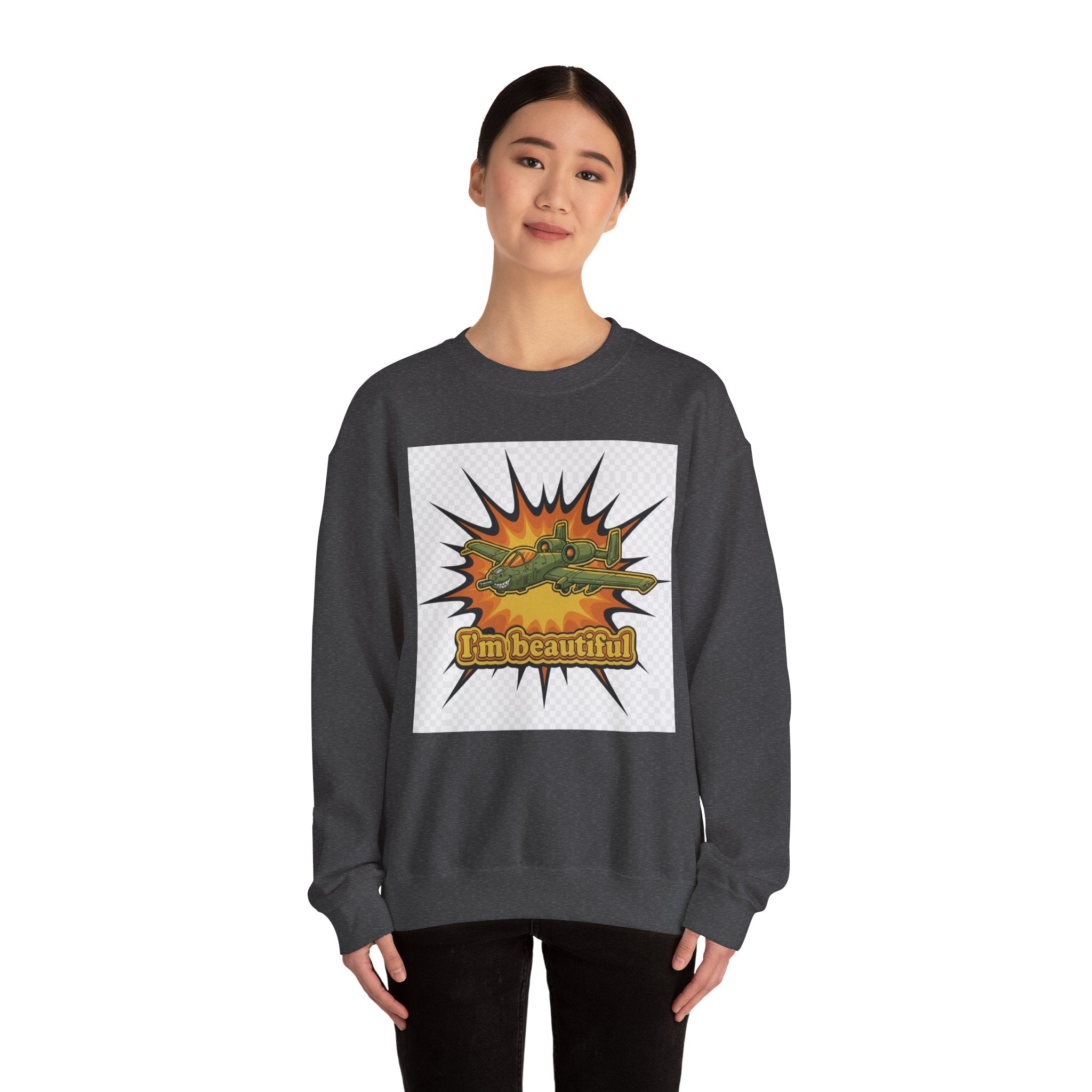 I'm Beautiful Graphic Crewneck Sweatshirt