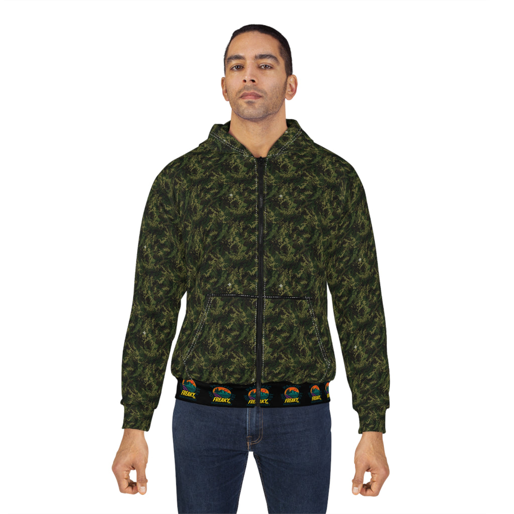 Camo Unisex Zip Hoodie - Cozy All-Occasion Wear