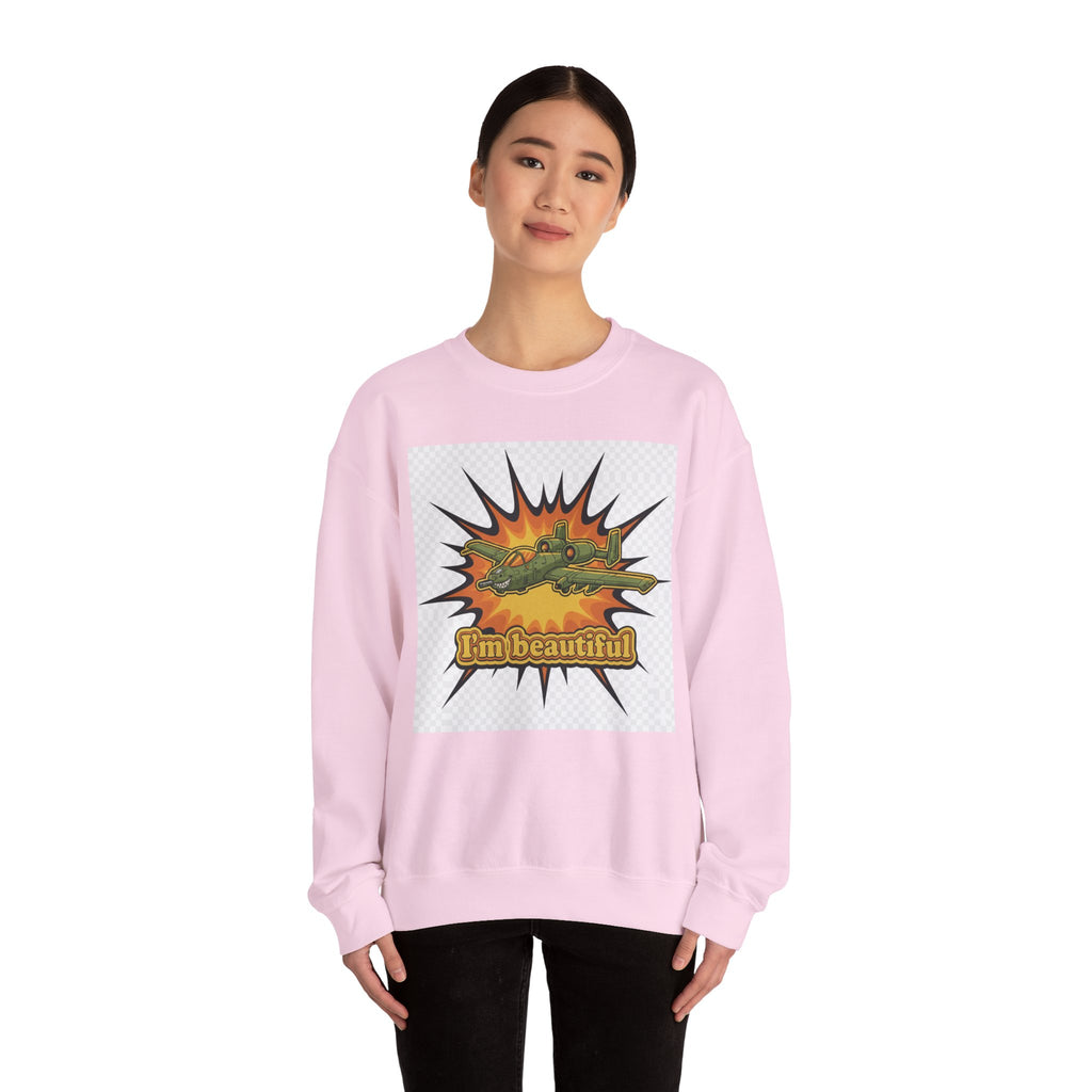 I'm Beautiful Graphic Crewneck Sweatshirt