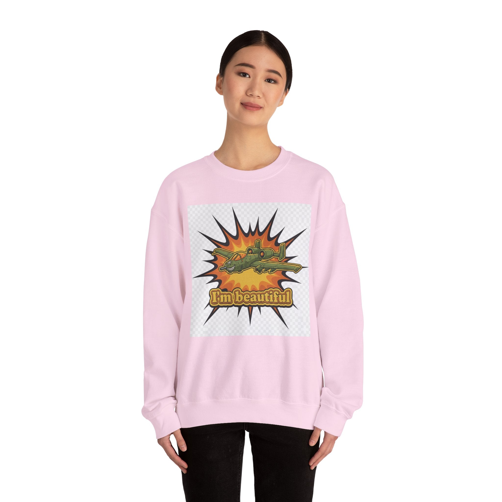 I'm Beautiful Graphic Crewneck Sweatshirt
