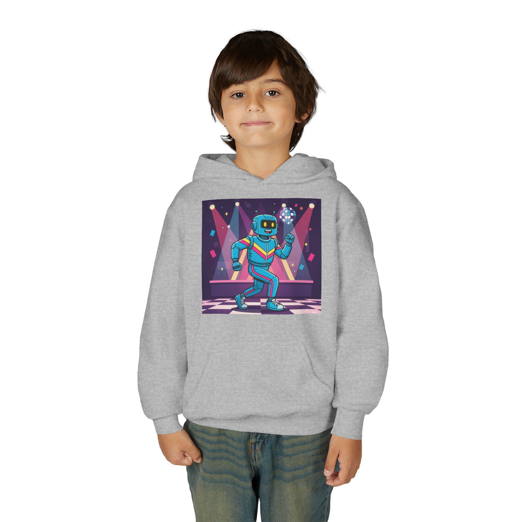Kids Robot Disco Hoodie — 'Freaky Ko' Back Logo Youth Sweatshirt