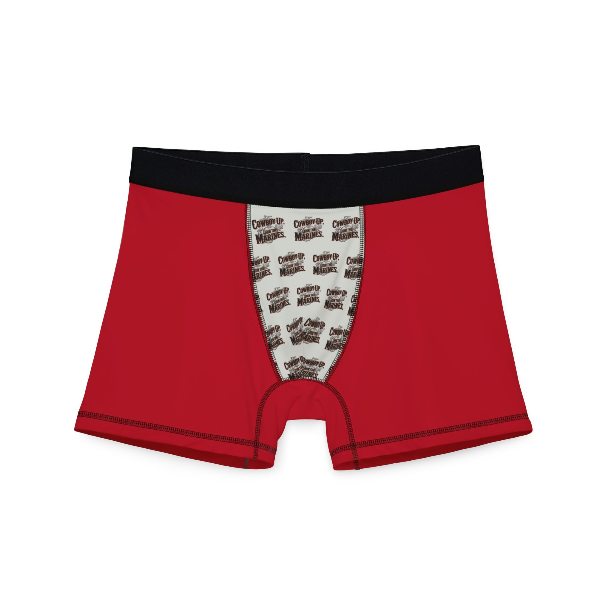 Funny Graphic Men's Boxers - All Over Print Red Boxer Briefs