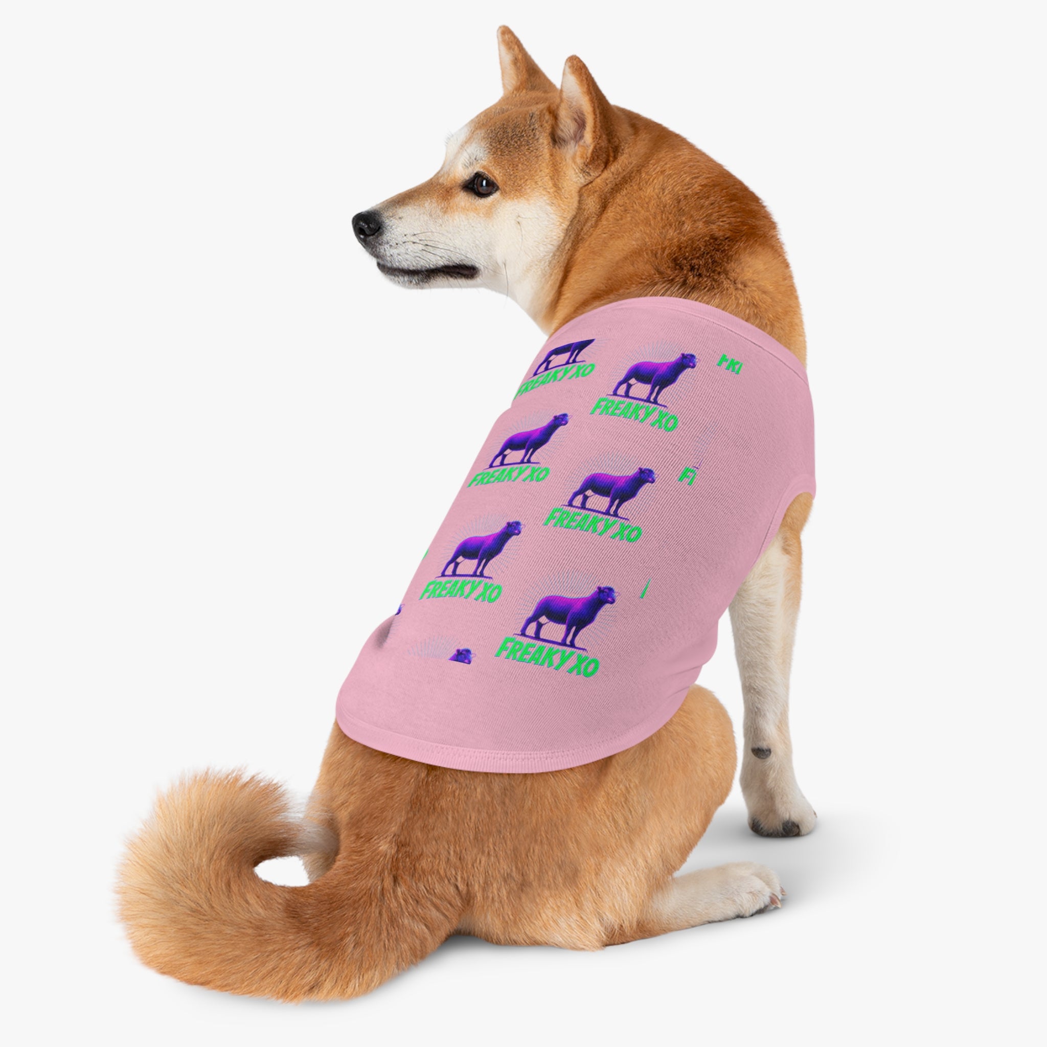 Freaky XO Pet Tank Top - Vibrant Neon Design for Stylish Pets