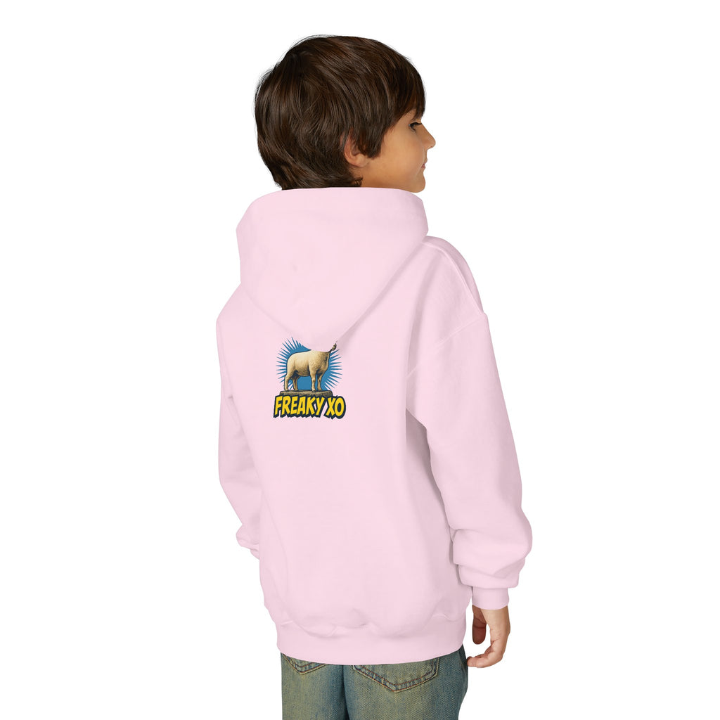 Kids Robot Disco Hoodie — 'Freaky Ko' Back Logo Youth Sweatshirt