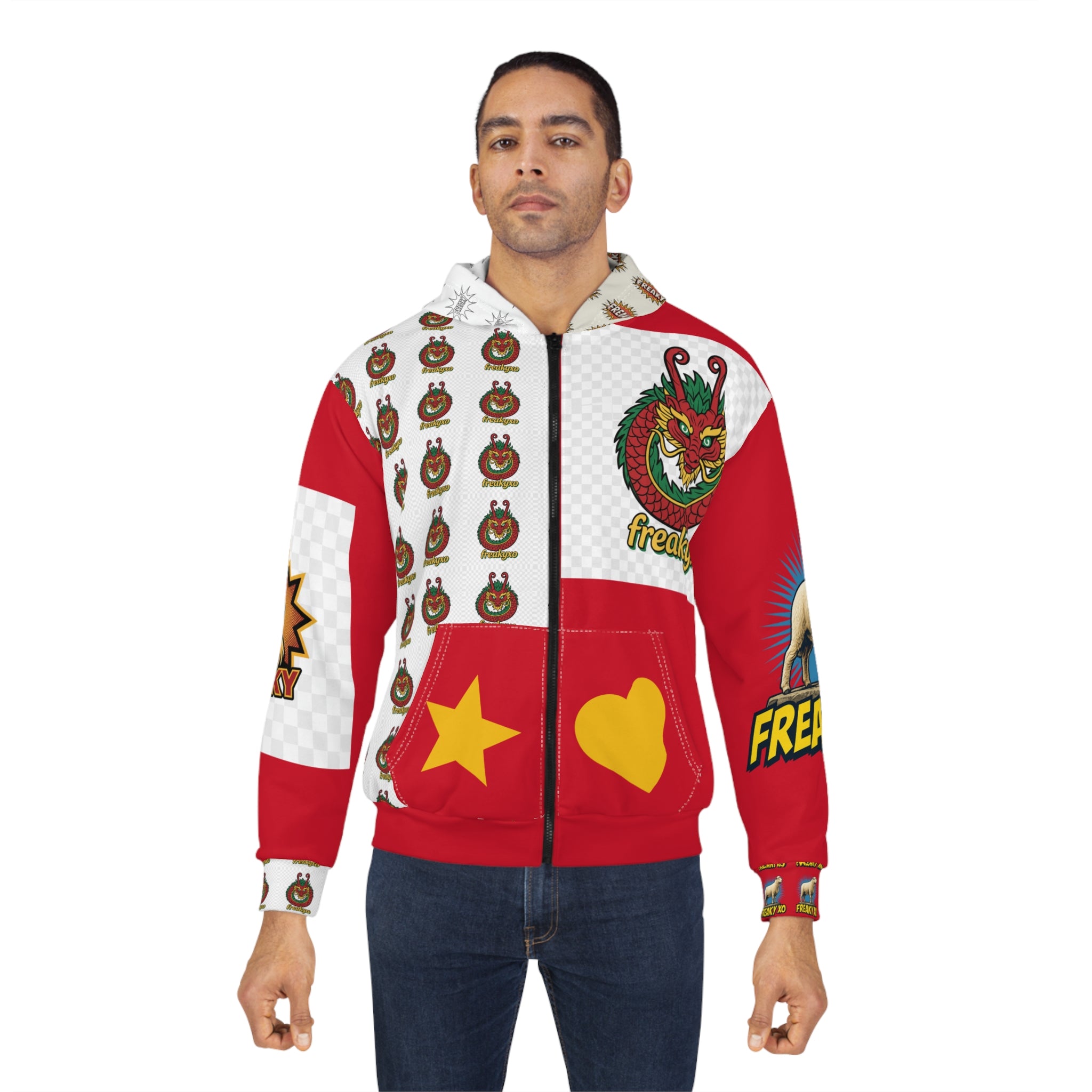 Freaky Fun Unisex Zip Hoodie