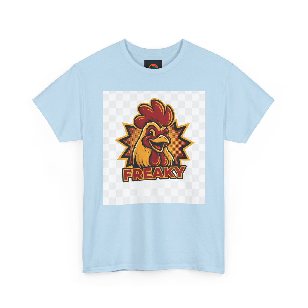 Freaky Rooster Unisex Heavy Cotton Tee - Fun Graphic T-Shirt for Chicken Lovers