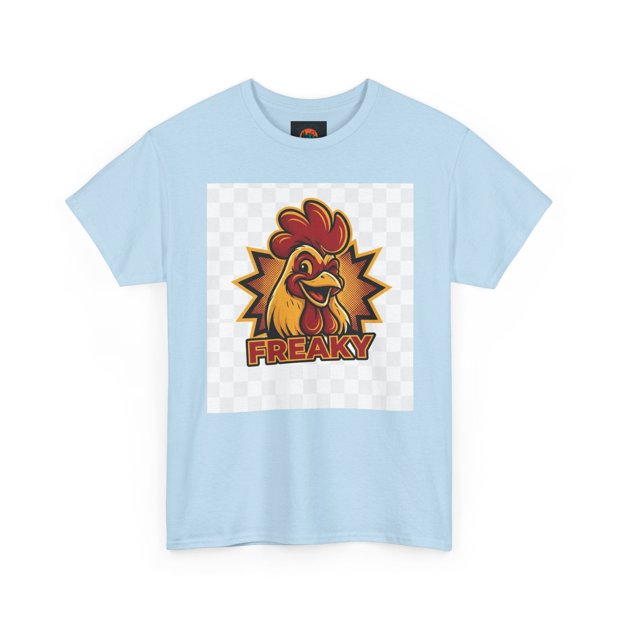 Freaky Rooster Unisex Heavy Cotton Tee - Fun Graphic T-Shirt for Chicken Lovers