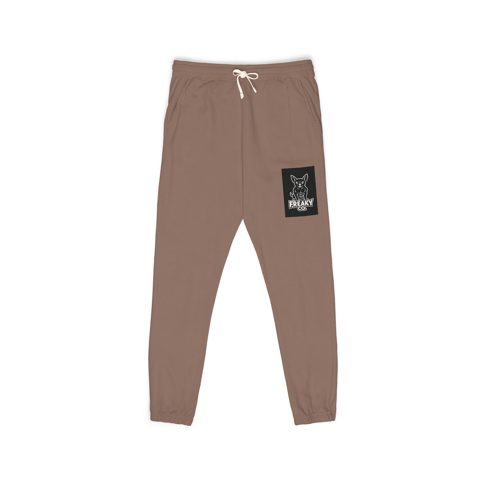 Unisex Garment-Dyed Fleece Sweatpants with Stylish Pocket Design