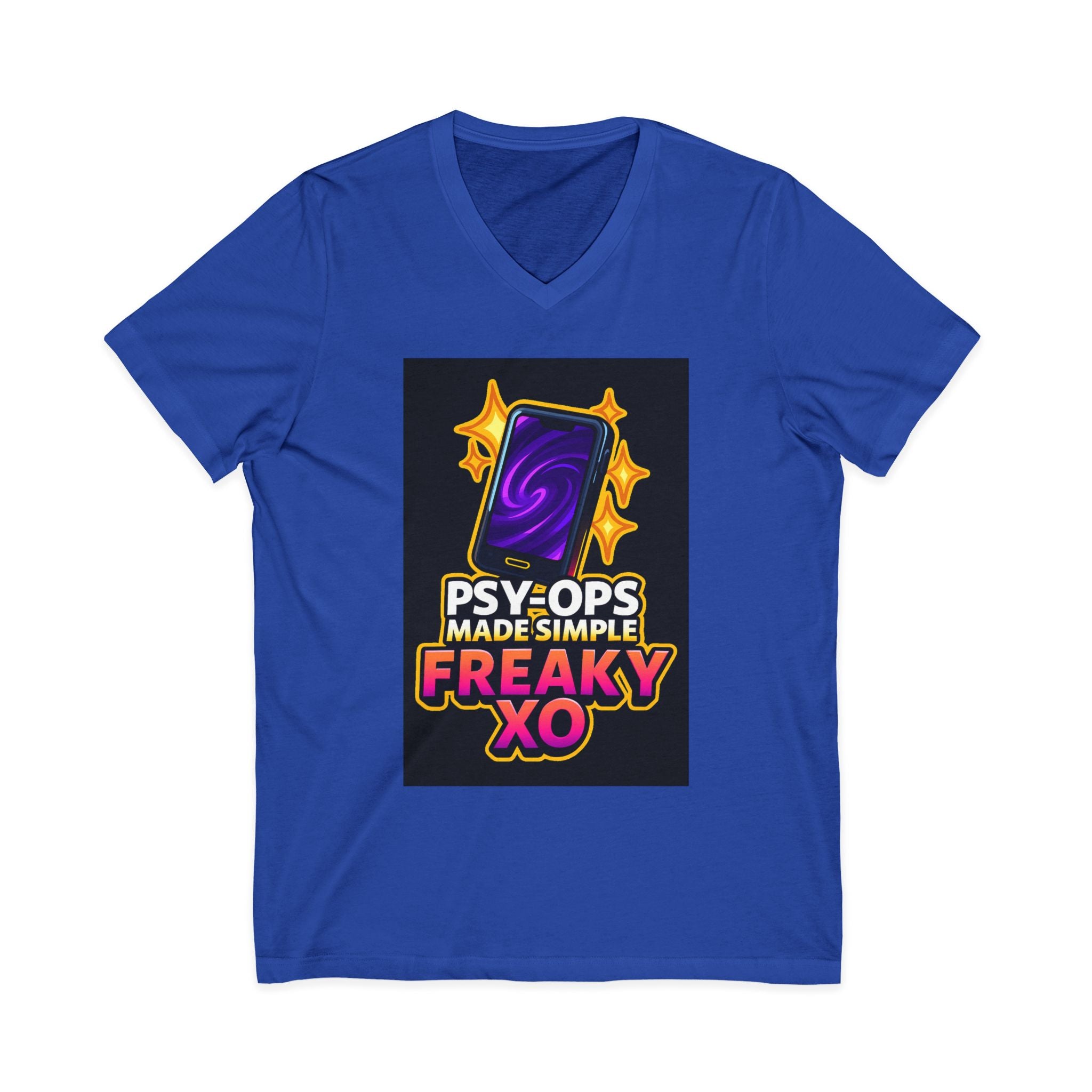 Unisex Jersey Short Sleeve V-Neck Tee