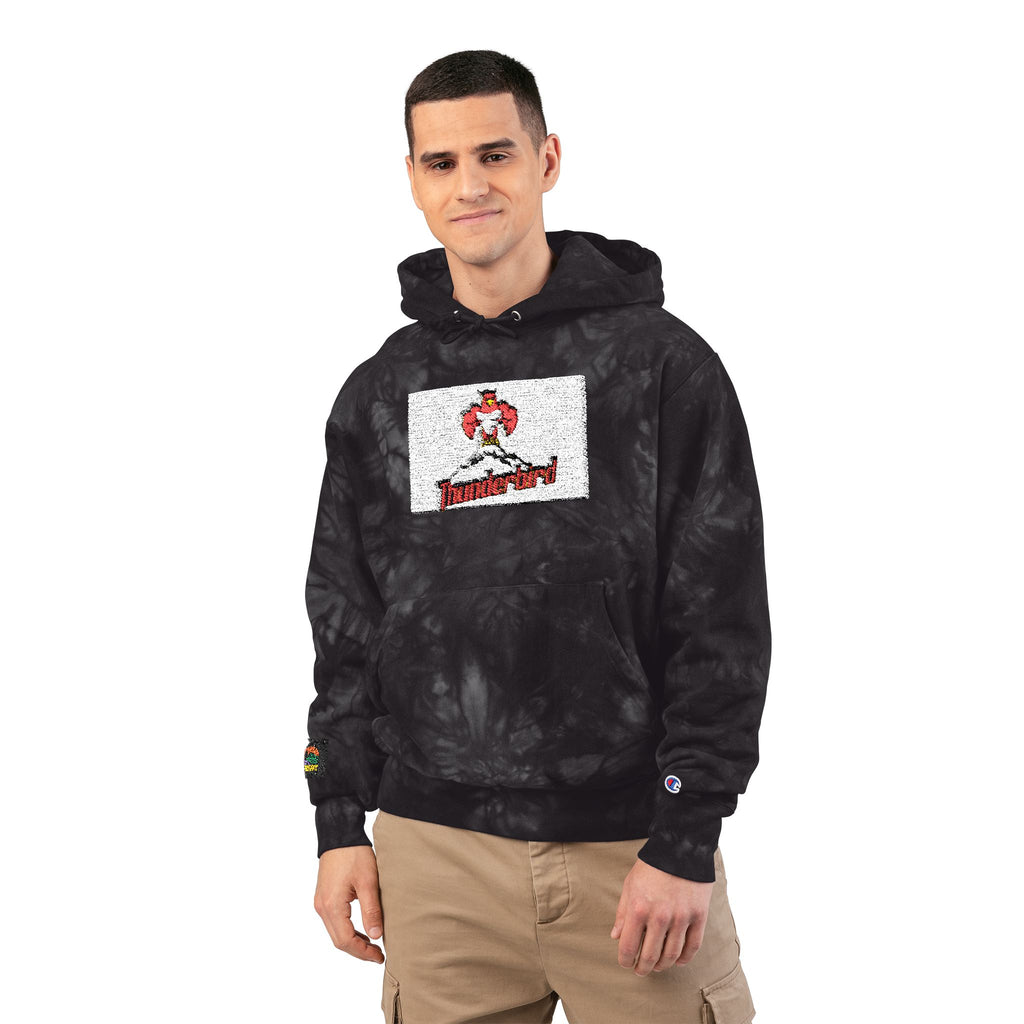 Tie-Dye Embroidered Unisex Champion Hoodie - Stylish Comfort for Every Occasion
