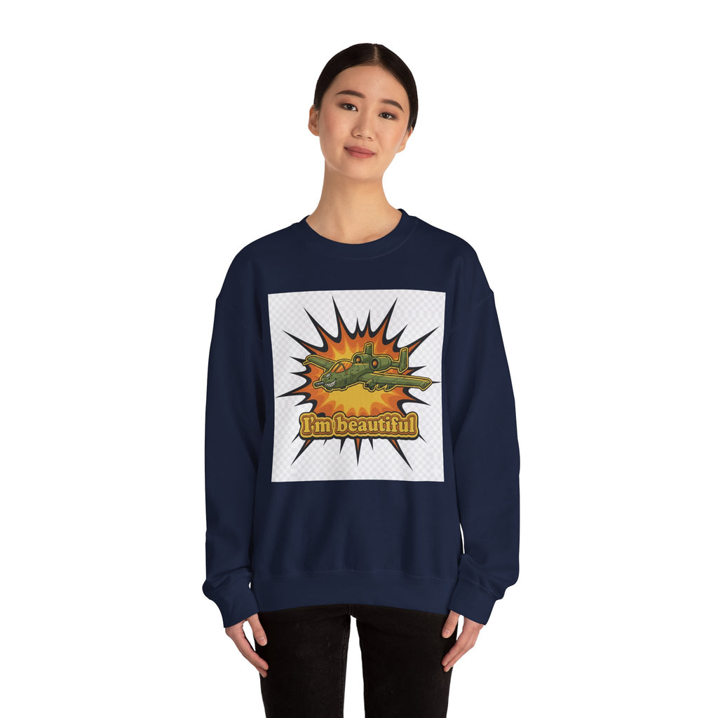 I'm Beautiful Graphic Crewneck Sweatshirt