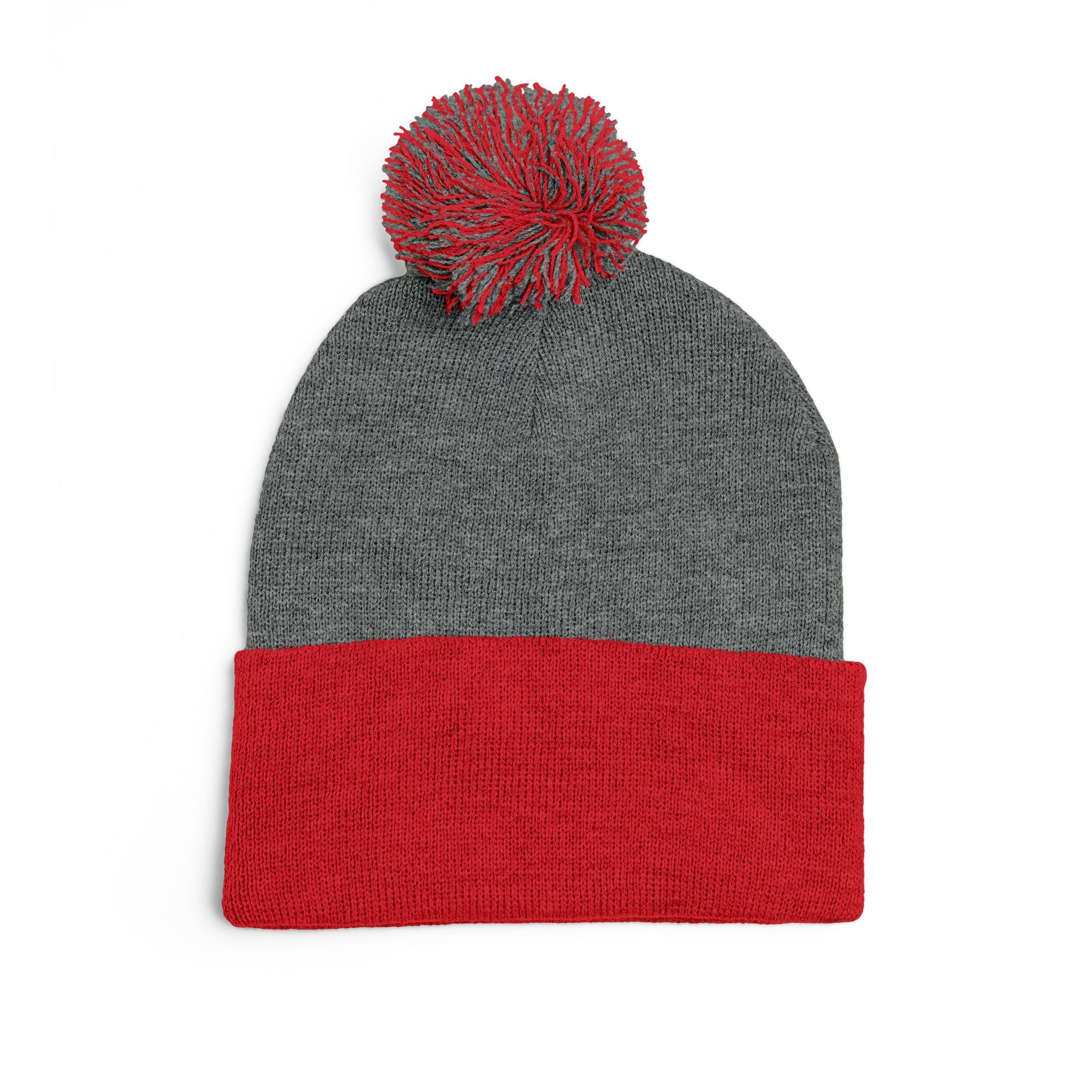 Pom-Pom Knit Cap (Embroidery)
