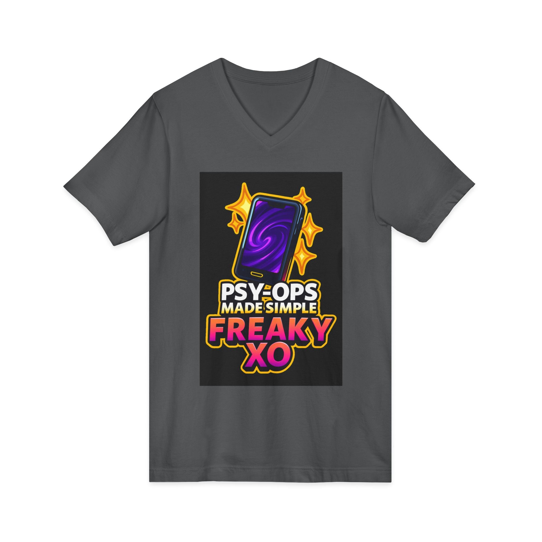 Unisex Jersey Short Sleeve V-Neck Tee