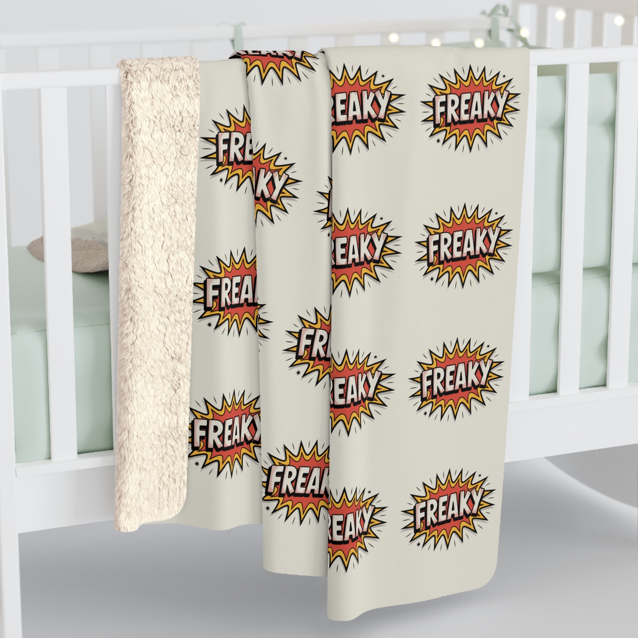 Sherpa Fleece Blanket - Cozy ‘Freaky’ Throw for Comfort Lovers