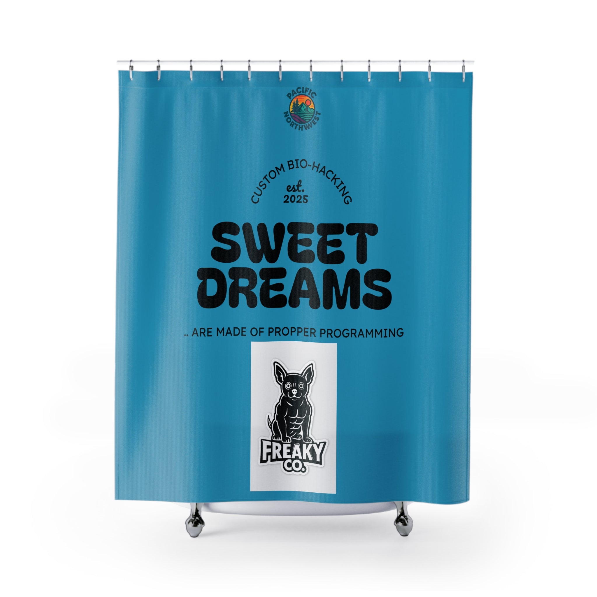 Bio-Hacking Shower Curtain - Sweet Dreams Design