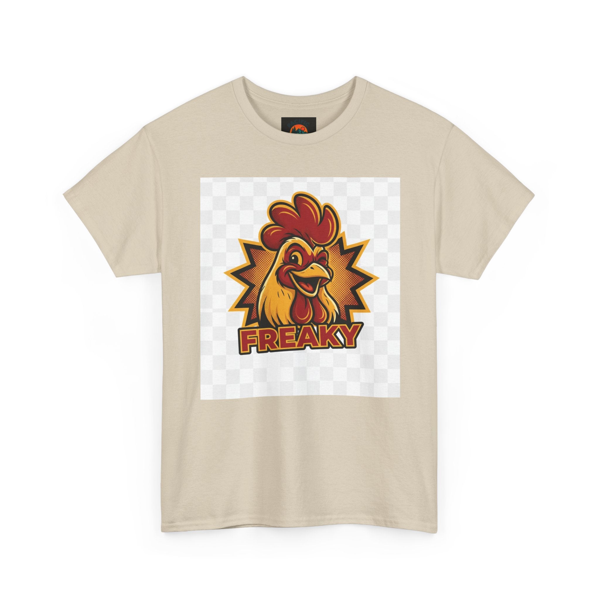Freaky Rooster Unisex Heavy Cotton Tee - Fun Graphic T-Shirt for Chicken Lovers