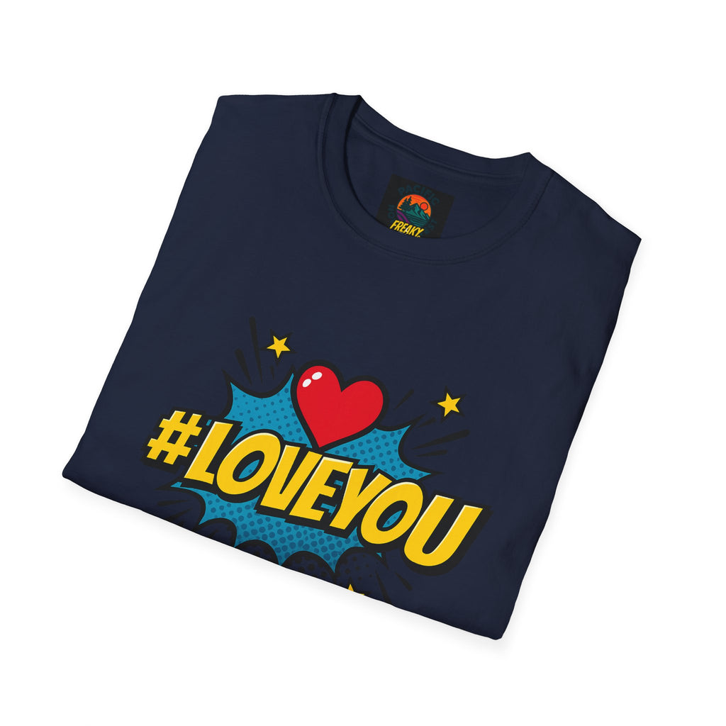 I Love You Pop Art T-Shirt — Retro Comic Heart Design