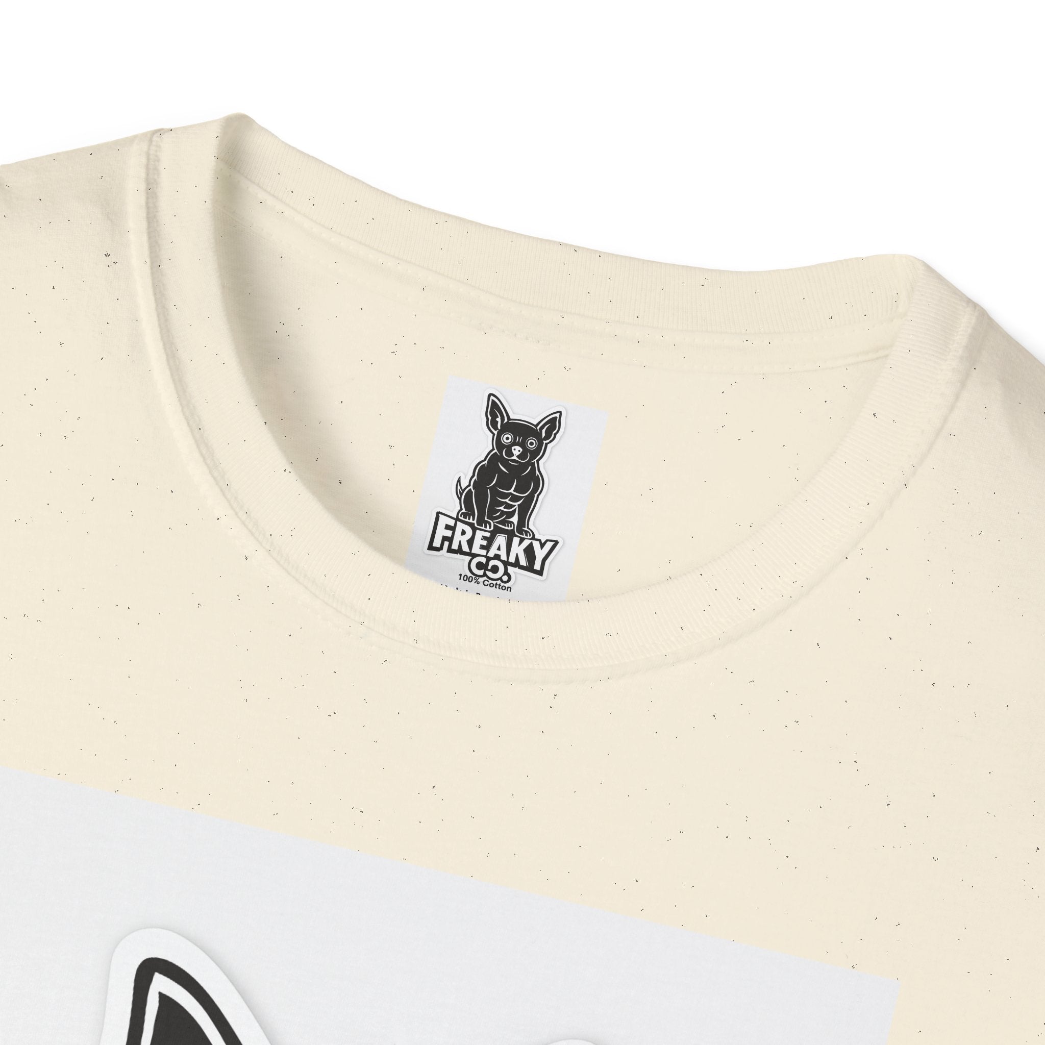 Freaky Co. Unisex Softstyle T-Shirt with Playful Chihuahua Design