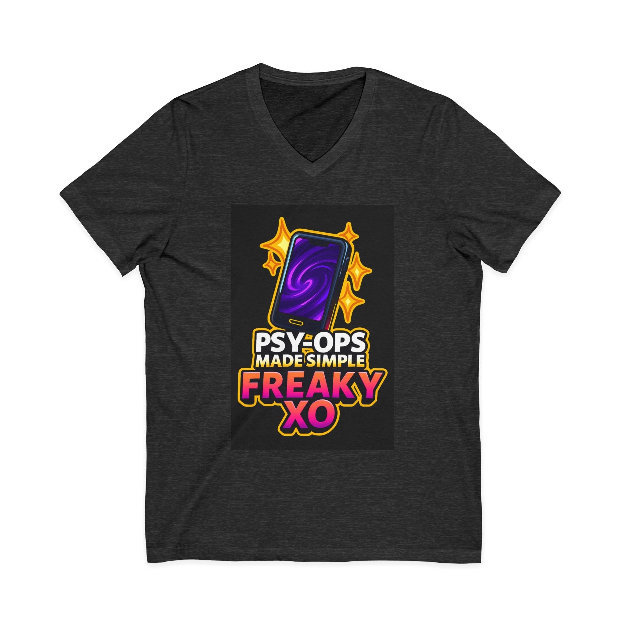 Unisex Jersey Short Sleeve V-Neck Tee