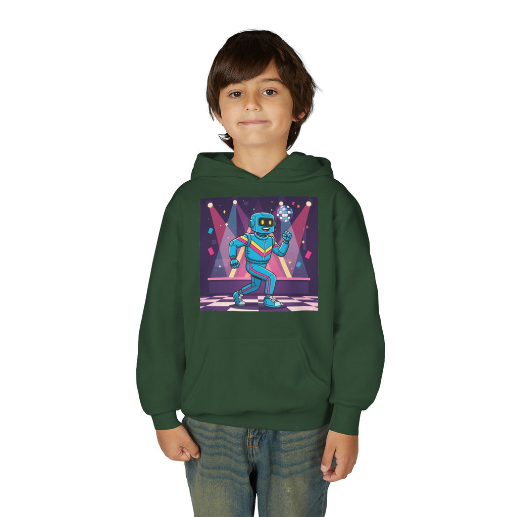 Kids Robot Disco Hoodie — 'Freaky Ko' Back Logo Youth Sweatshirt
