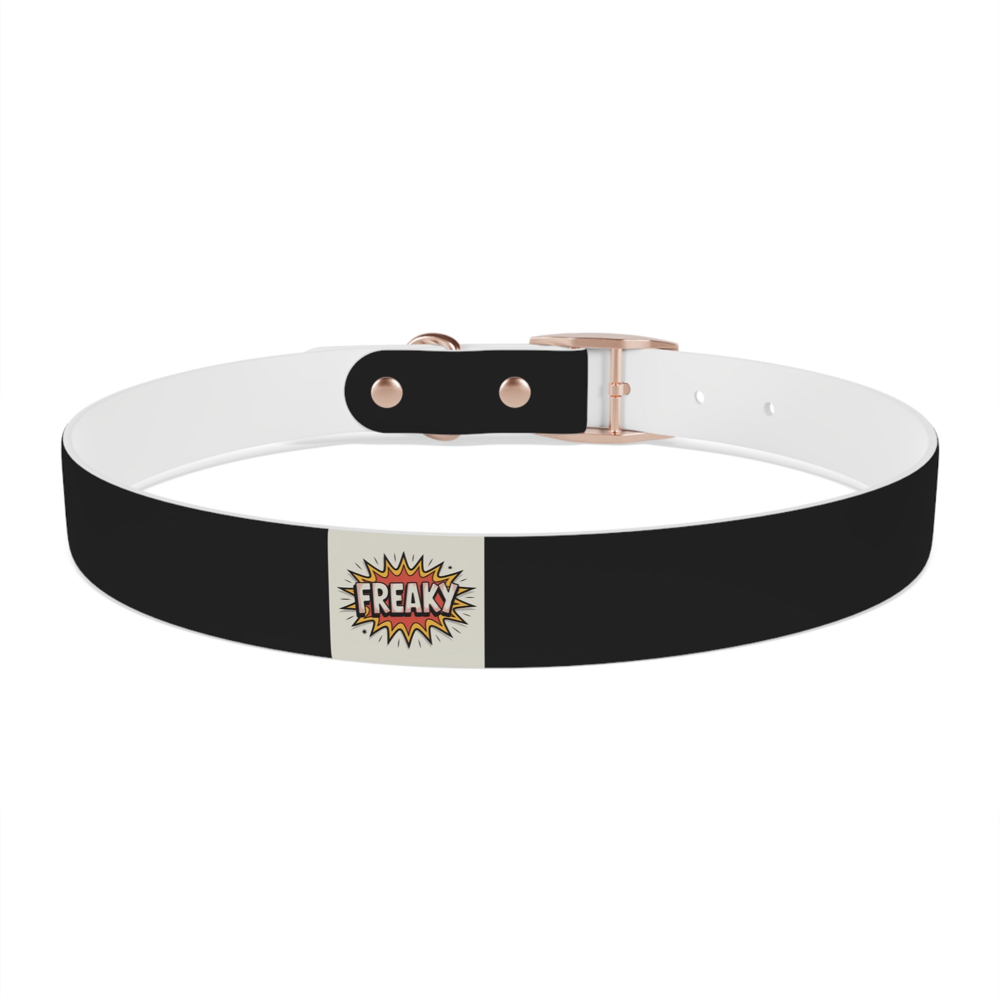 Stylish Dog Collar with Fun 'Freak' Design