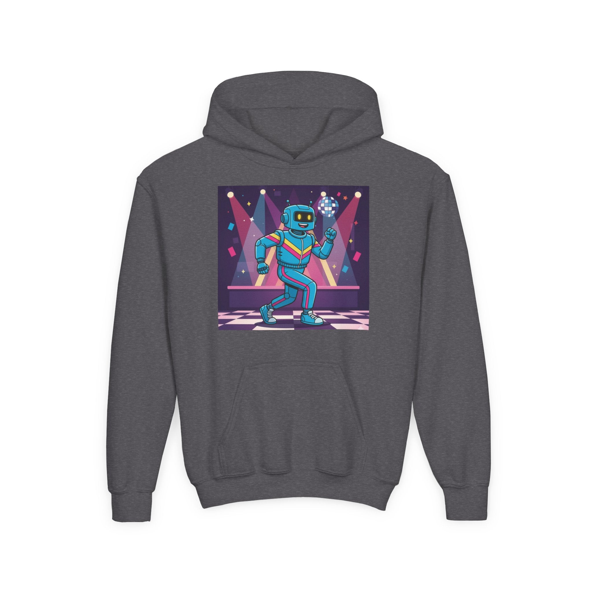 Kids Robot Disco Hoodie — 'Freaky Ko' Back Logo Youth Sweatshirt