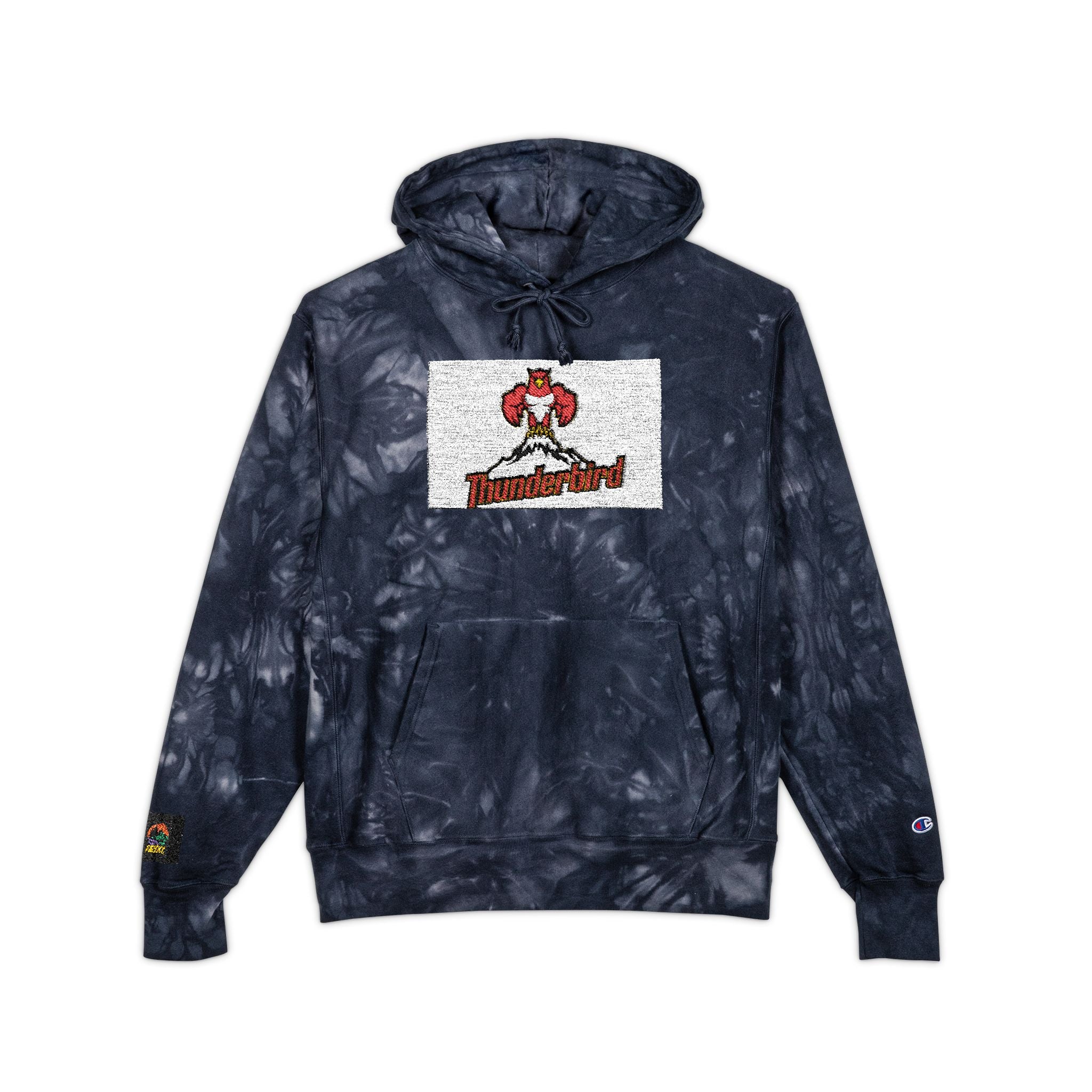 Tie-Dye Embroidered Unisex Champion Hoodie - Stylish Comfort for Every Occasion