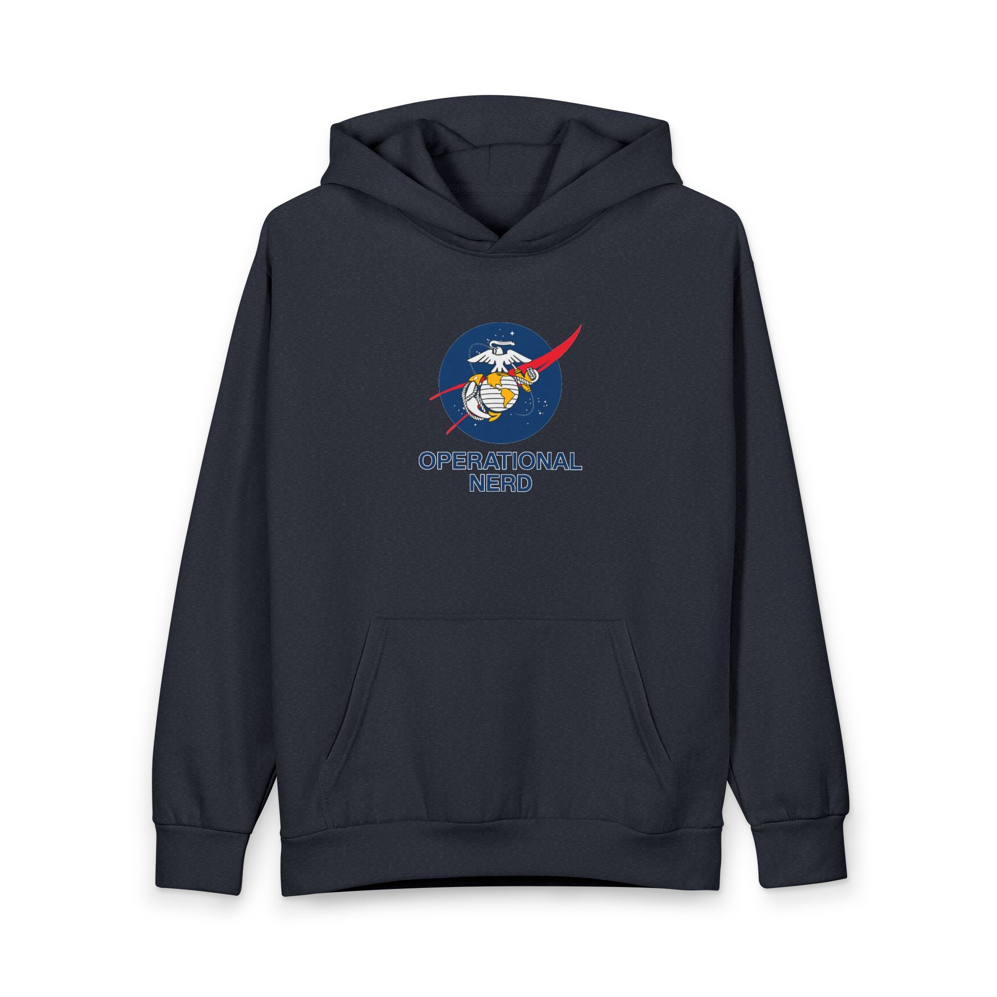 Operational Nerd Hoodie — Military Aviation Emblem Pullover