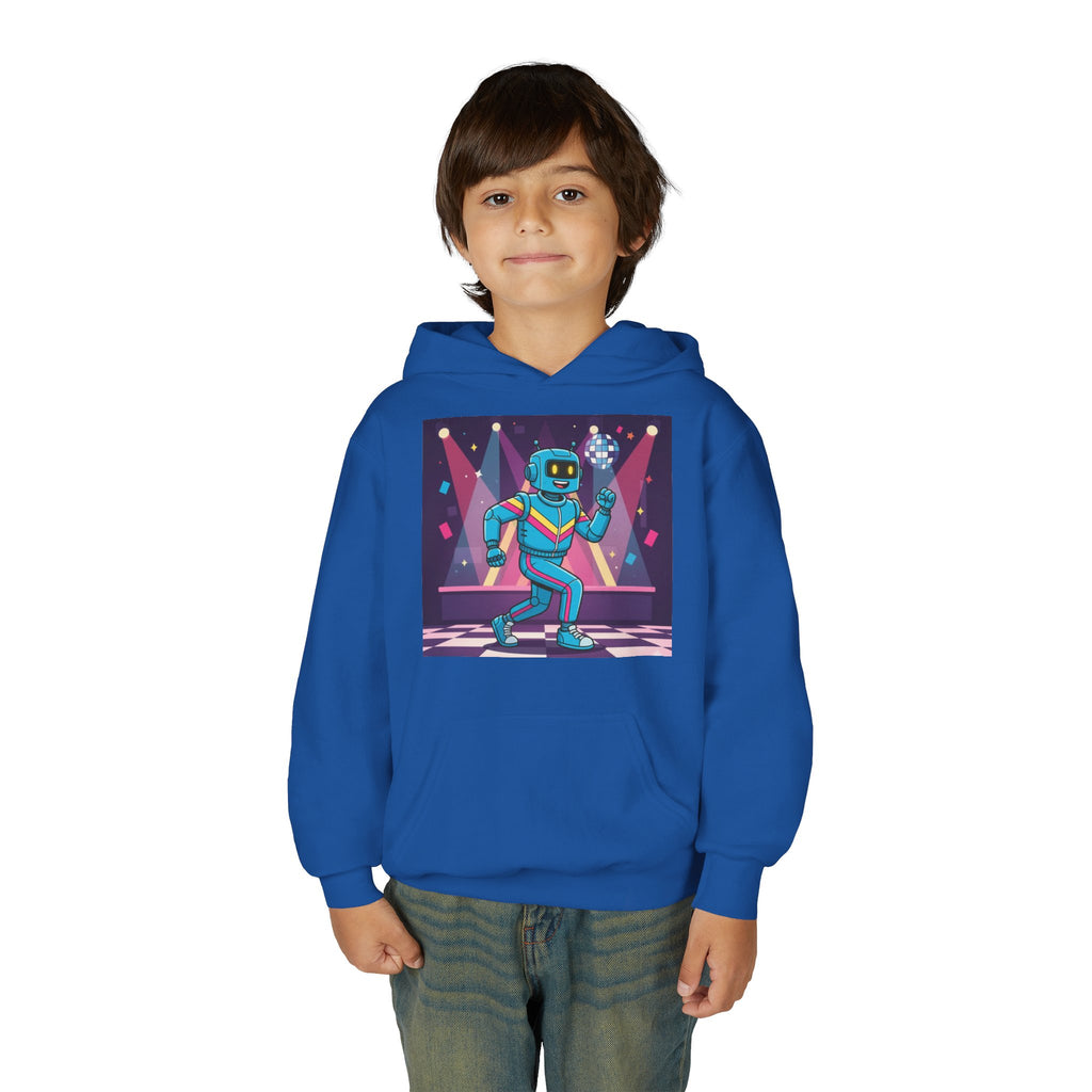 Kids Robot Disco Hoodie — 'Freaky Ko' Back Logo Youth Sweatshirt