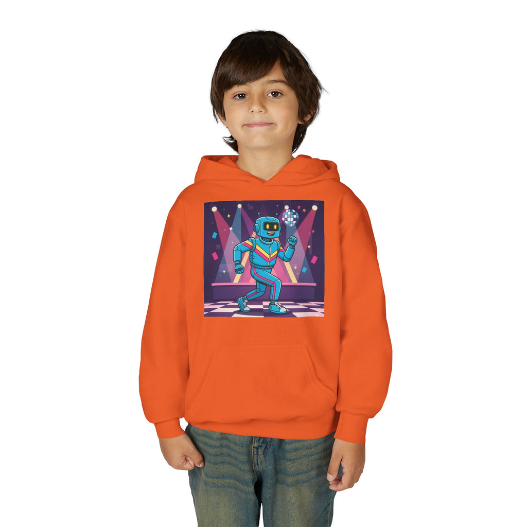 Kids Robot Disco Hoodie — 'Freaky Ko' Back Logo Youth Sweatshirt