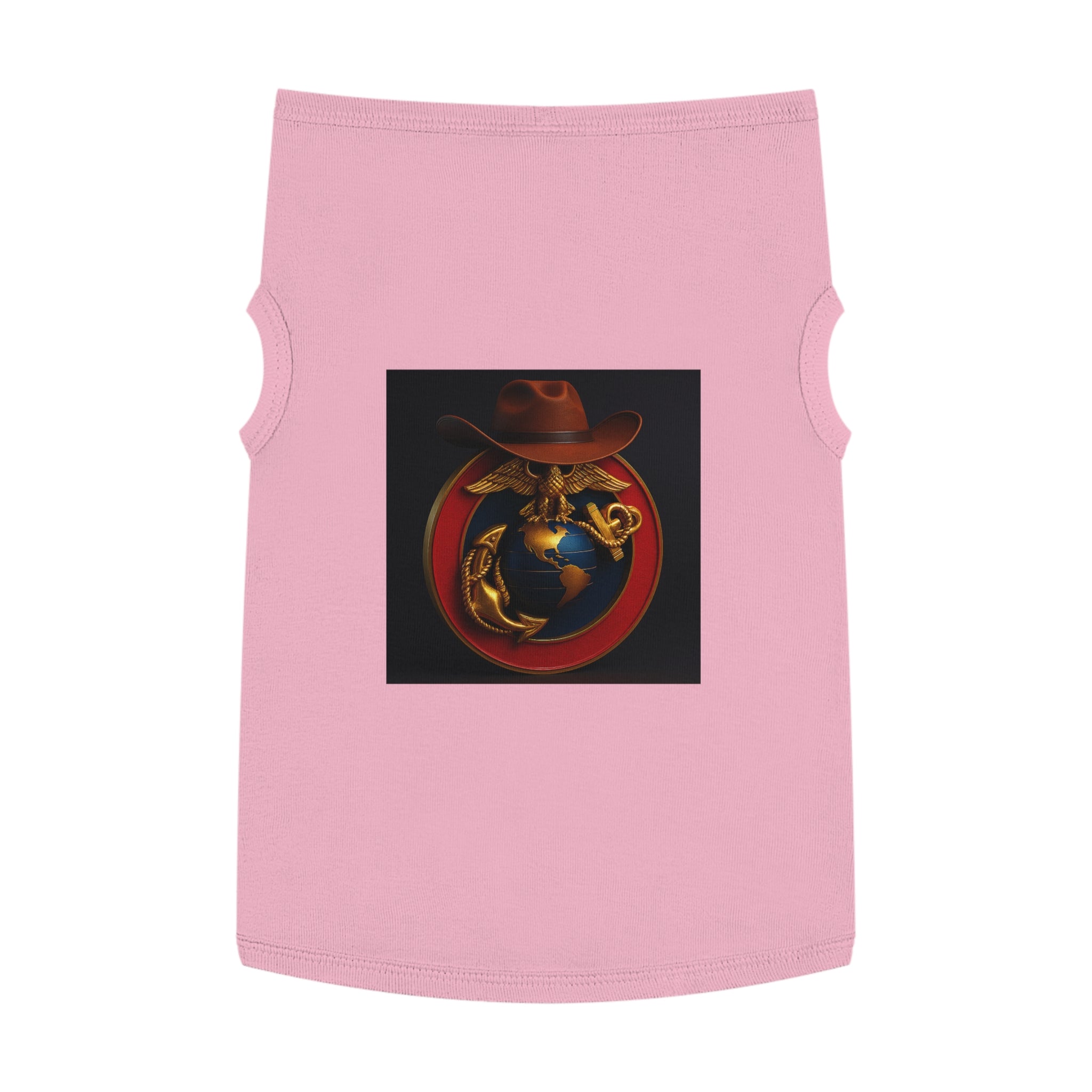 Stylish Pet Tank Top with Earth and Eagle Design for Outdoor Adventures