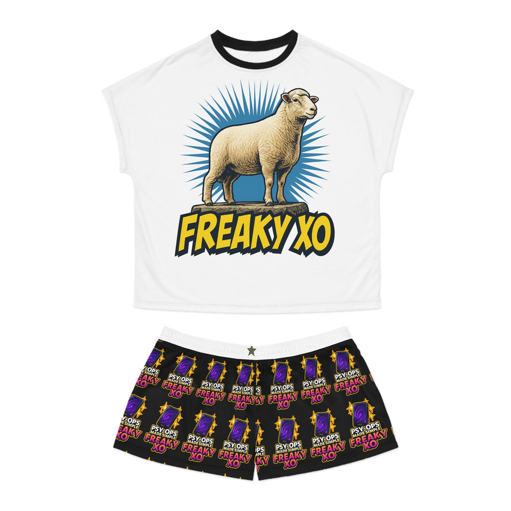 Freaky XO Women's Short Pajama Set - Fun & Quirky Sleepwear