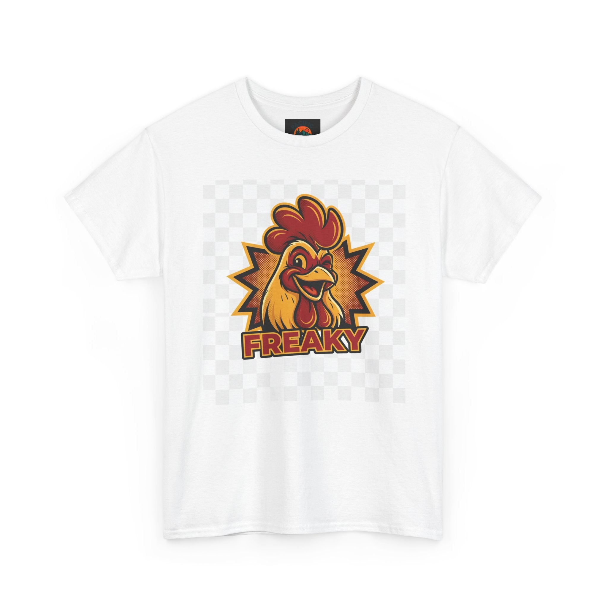Freaky Rooster Unisex Heavy Cotton Tee - Fun Graphic T-Shirt for Chicken Lovers