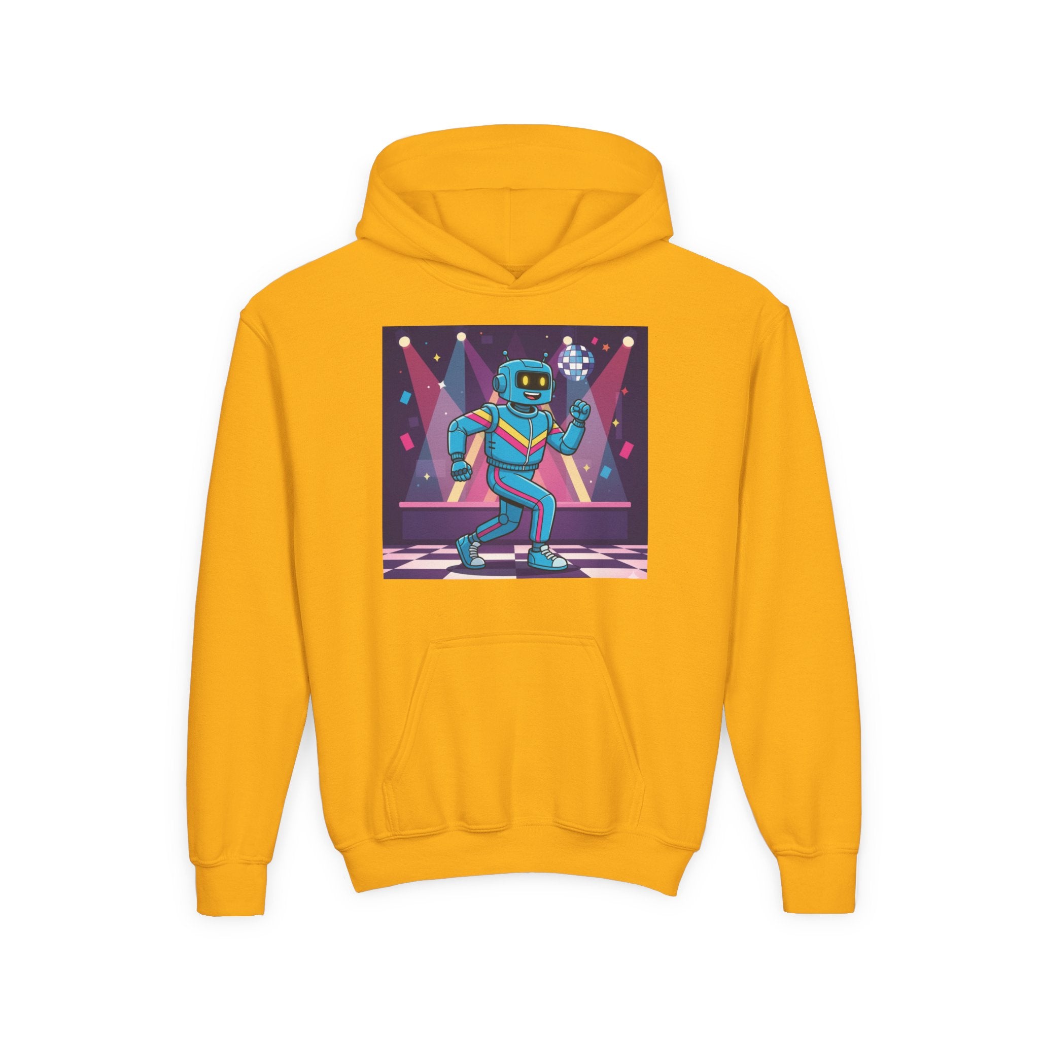 Kids Robot Disco Hoodie — 'Freaky Ko' Back Logo Youth Sweatshirt