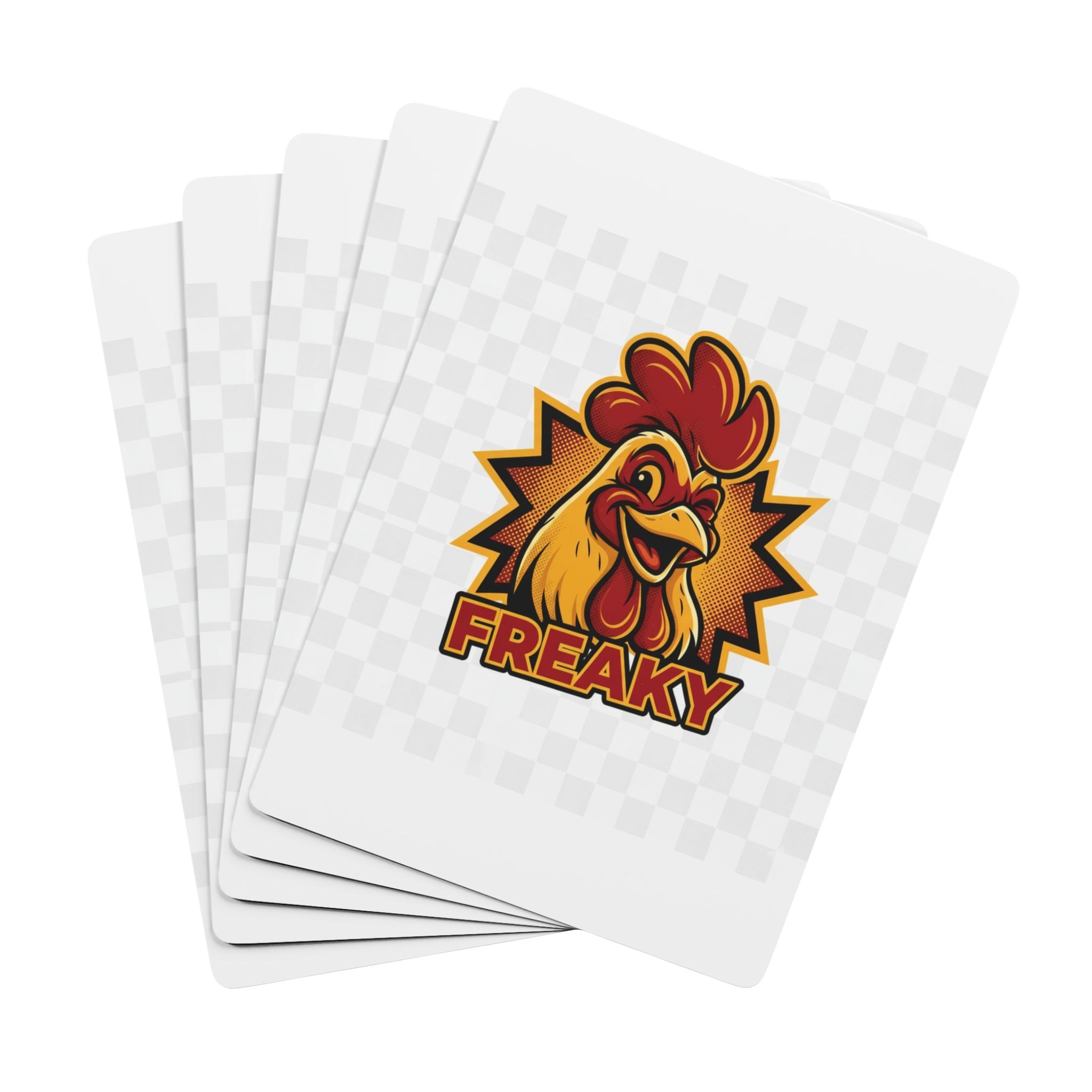 Freaky Chicken Poker Playing Cards Set