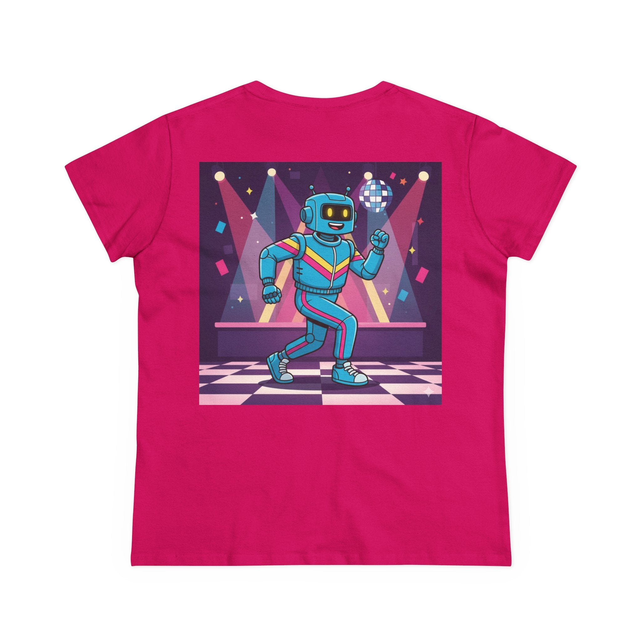 Dancing Robots Tee — “We Can Dance If We Want To” Women's Cotton T‑Shirt