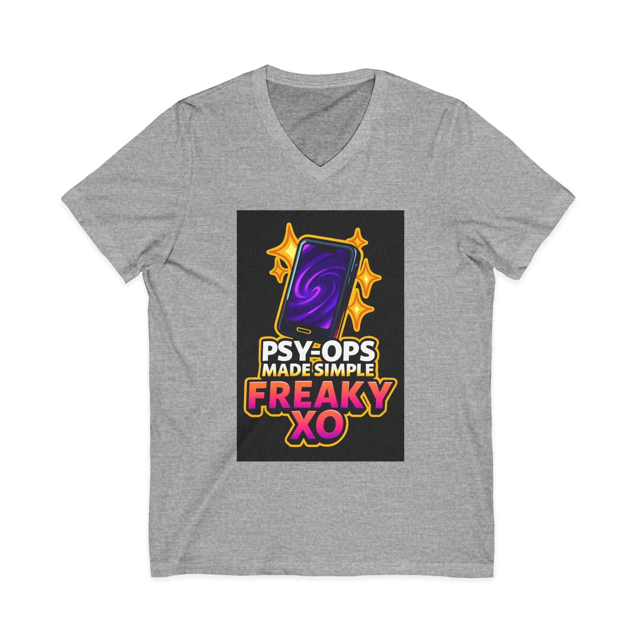 Unisex Jersey Short Sleeve V-Neck Tee