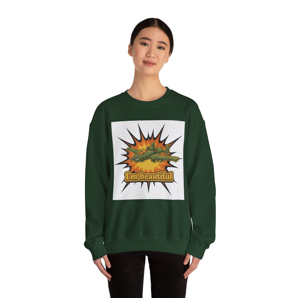 I'm Beautiful Graphic Crewneck Sweatshirt