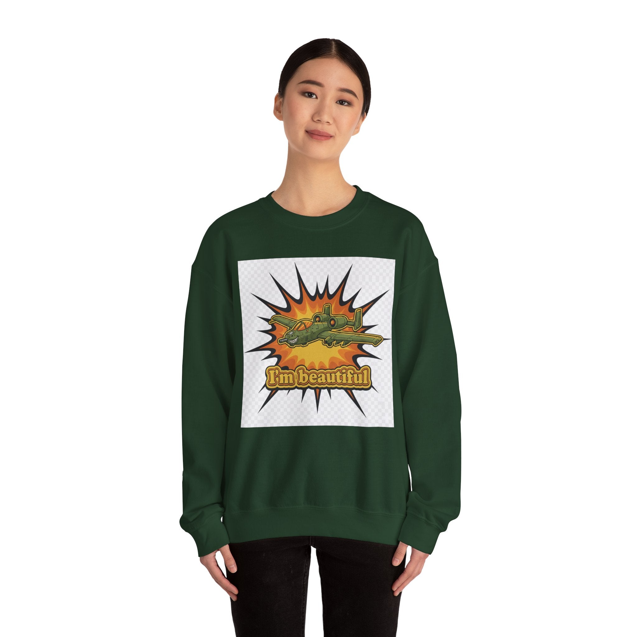 I'm Beautiful Graphic Crewneck Sweatshirt