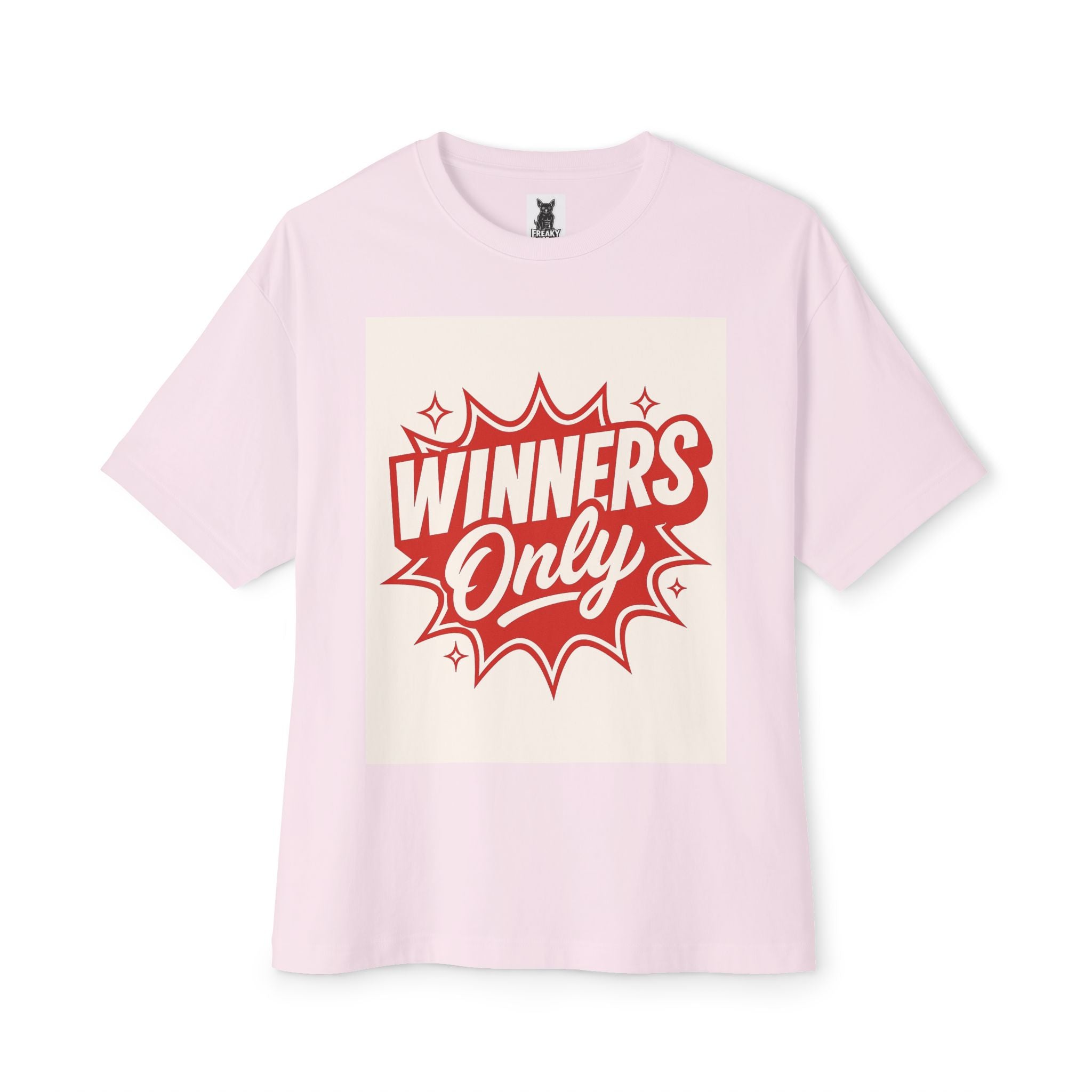 Winners Only Oversized Tee - Fun Graphic T-Shirt for Casual Style