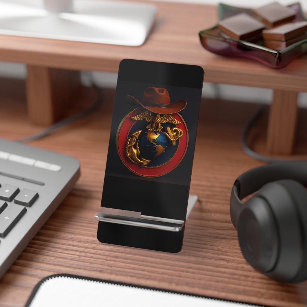 Smartphone Display Stand - Durable Stand with Eagle and Globe Design